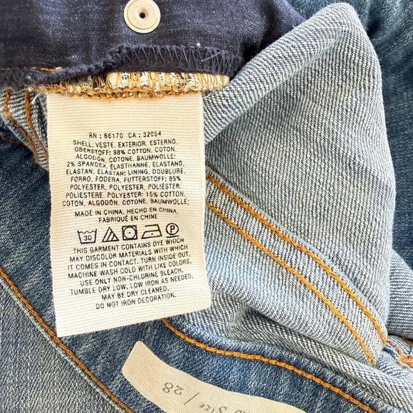 Anthropologie Blue Embroidered Jeans - Picture 7 of 7